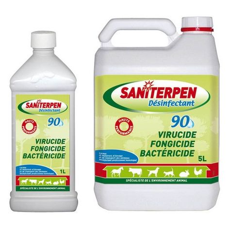 Saniterpen 90 - Desinfectant Désignation : Saniterpen 90 Conditionnement : 5 litres Saniterpen 460108