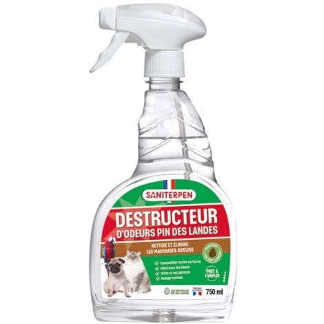 SANITERPEN - Déstructeur d'odeurs pin des landes 750 ml