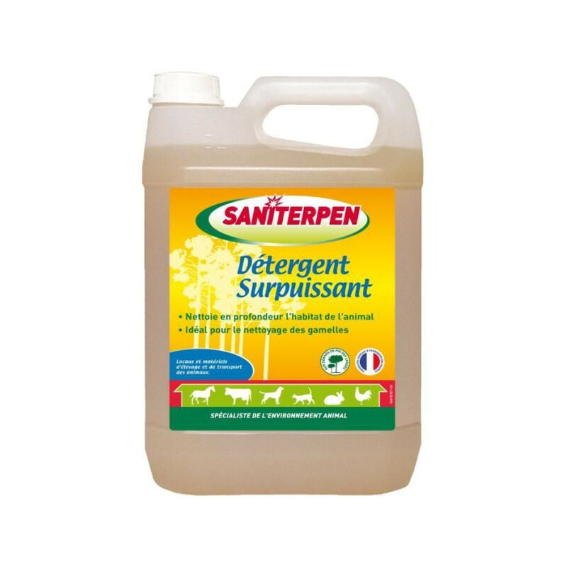 Détergent Surpuissant 5L - Nettoie en profondeur. Formule concentrée Pin des landes - Saniterpen