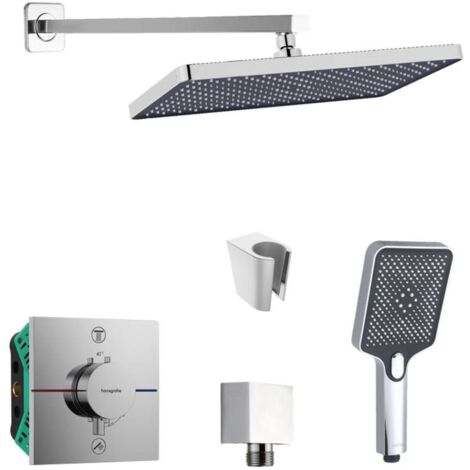 SANITINO - Set doccia termostatico ad incasso hansgrohe, con corpo incasso, accessori kielle, cromo SANI21HKK003