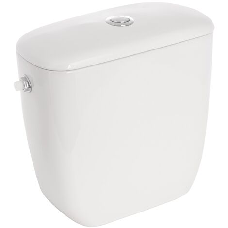 Sanitop-Wingenroth Spülkasten für WC-Kombination Laguna Keramik-Spülkasten in Weiß 3-seitiger Wasseranschluss möglich Spülmenge 3 - 6 Liter 64608 6