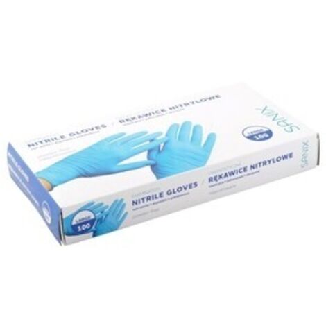 Sanix Puderfreie Nitrilhandschuhe, Größe L, 100 Stück