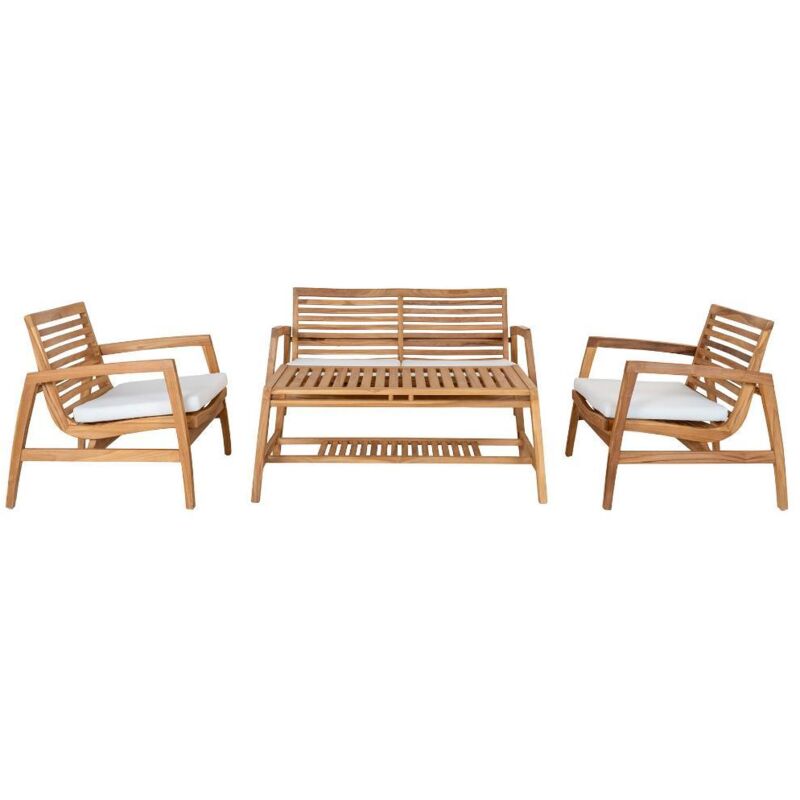 Ebuy24 Sanna Loungeset Inkl. Kissen Teak.