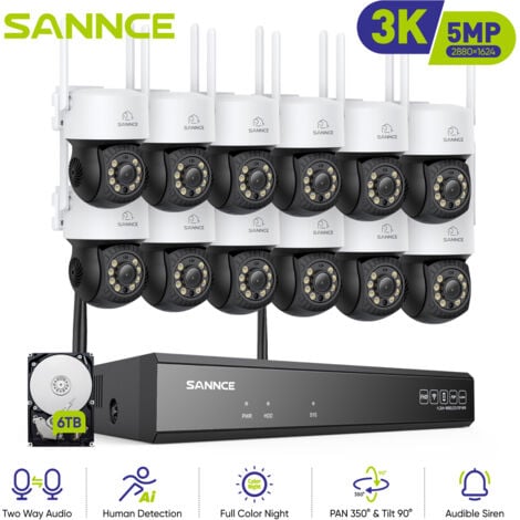 Sannce 10 Channel Wireless Security Camera System Sannce Wireless