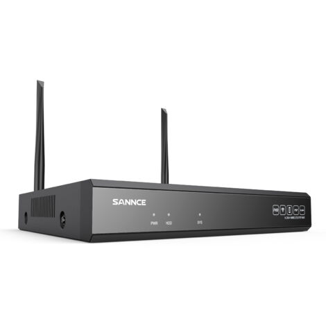 SANNCE 10CH Wireless Video Security System 5MP H.264+ Video für Heimüberwachung PoE Netzwerksystem Dual Mode WiFi Unterstützung Alexa