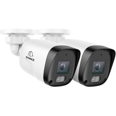 SANNCE 3MP Outdoor Security POE Camera with Two-Way Audio 30m Night Vision Motion Detection