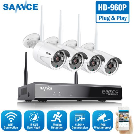 SANNCE 3MP Wireless Security Camera System - with 0TB harddisk