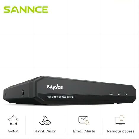 SANNCE Enregistreur numérique 1080N DVR pour vidéo surveillance