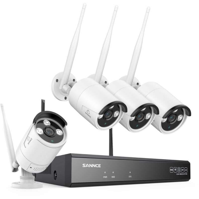 

Sistema de cámara de seguridad inalámbrica 3M - sin disco duro - Sannce