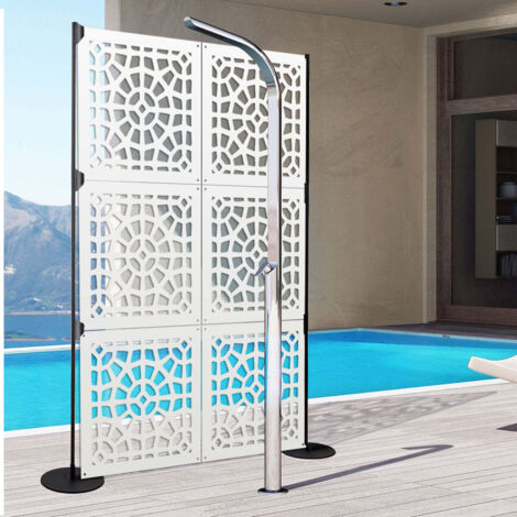 SANPIETRINI - Pannello in PVC traforato - Parasole - Misura: 48x48 cm - Colore: bianco