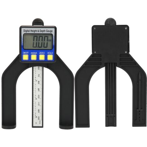 Sanpyl Magnetischer Tiefenmesser, Mehrzweck-Tiefenmesser, hohe Empfindlichkeit, hohe Präzision, 0-80 mm für Heimwerkerarbeiten und Holzbearbeitung