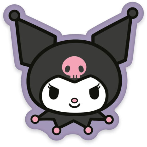 SANRIO OREILLER KUROMI FACE 36 CM HERDING
