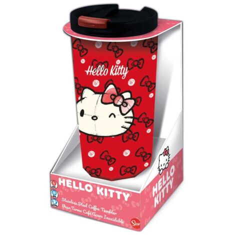 Sanrio - Taza de viaje de acero inoxidable, diseño de Hello Kitty