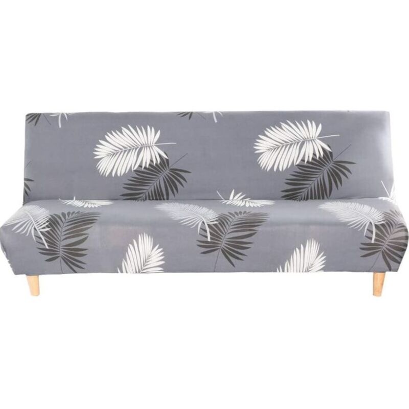 Treetalk - sans Bras Housse de clic clac Housse de Canapé Extensible Elastique Housse canape lit Housse de Canapé sans Accoudoirs, motif à l'encre de