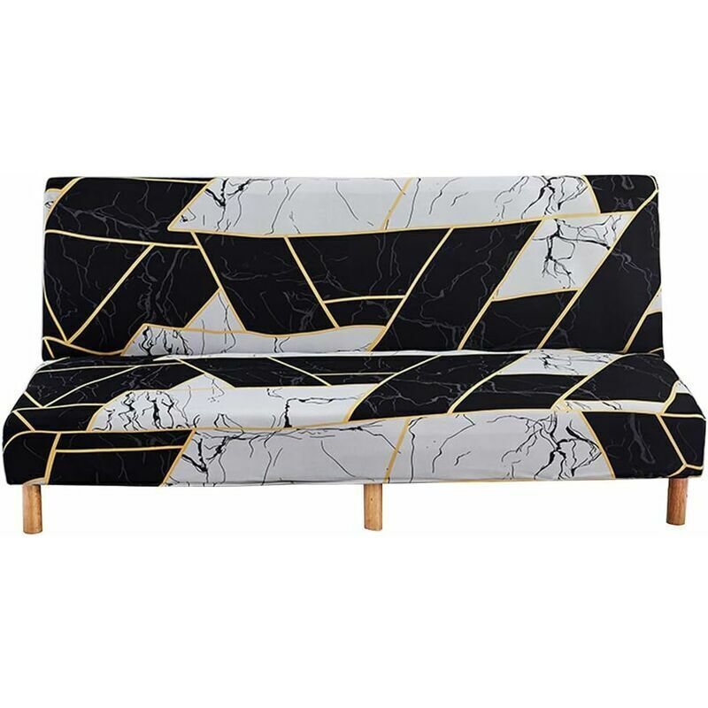 Tigrezy - Sans Bras Housse de clic clac Housse de Canapé Extensible Elastique Housse canape lit Housse de Canapé sans Accoudoirs phe(Temps et espace)