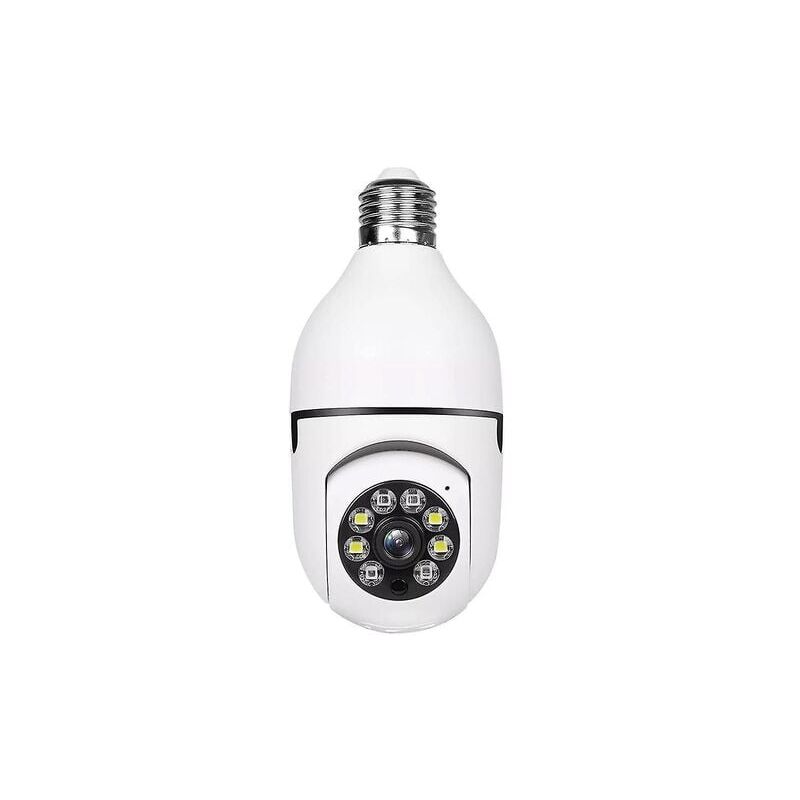 SNQ - sans fil Wifi ampoule caméra caméra de sécurité 1080p Wifi Smart 360 caméra de Surveillance pour intérieur et extérieur