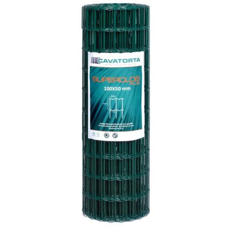 SANS MARQUE Grillage Vert Maille 100X50 H180 L25M