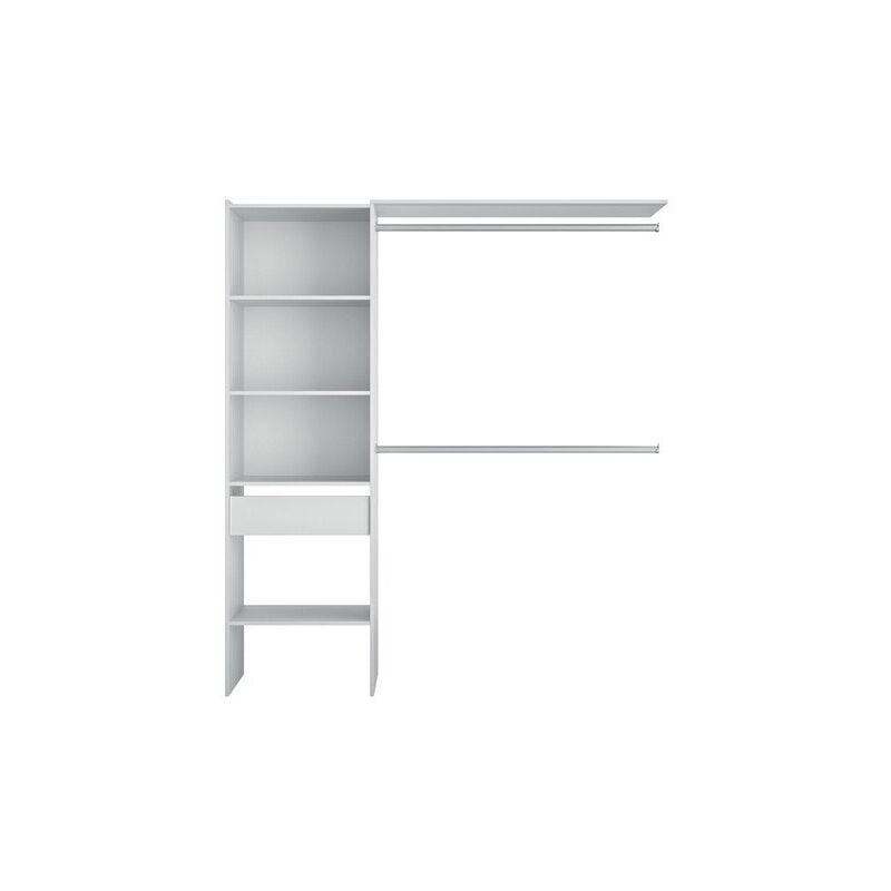 Kit dressing ajustable Robusto H.203.5xL.121.6 à 178.3xP.44.4 cm - Sans Marque