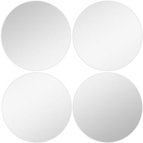 SANS MARQUE Set de 4 miroirs ronds diam. 10 cm