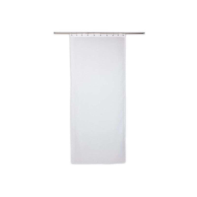 Vitrage tamisant Cleo blanc l. 90 x h. 210 cm - Sans Marque