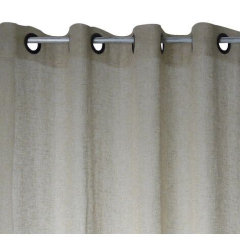 SANS MARQUE Voilage tamisant, Kaolin, beige H.240 x l.150 cm
