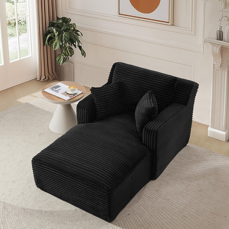 Fauteuil relax velours côtelé, confort immédiat - Pour salon et
