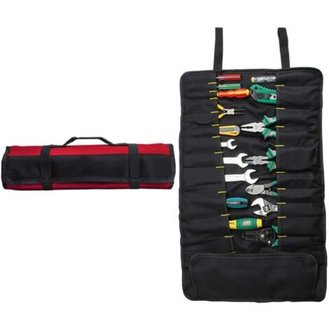 Sans outils Pour Hommes compartiments clés rochet sac à enroulable organisateurs tournevis les poches plus petite pinces pochette des trous envelopper oxford portefeuilles