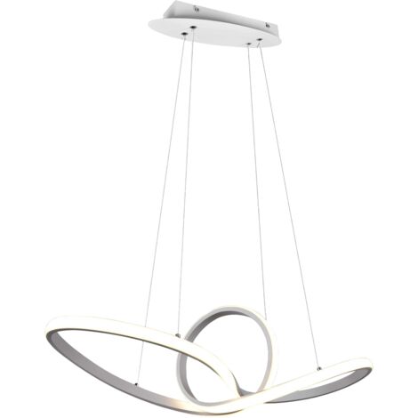 SANSA SOSPENSIONE LED 28W 3300lm, 4000K INFINITO BIANCA DIMMERABILE CON INTERRUTTORE L. 80CM