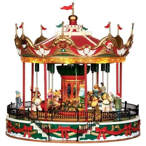 LEMAX Santa Carousel avec Adaptateur 4.5V Réf. 34682