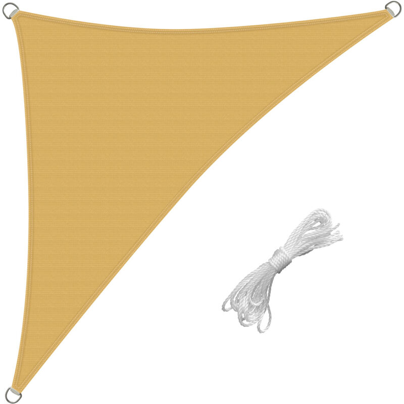 Frankystar - Santa Cruz - Voile d'ombrage triangulaire 500x500x500 cm en pe 180g/m²