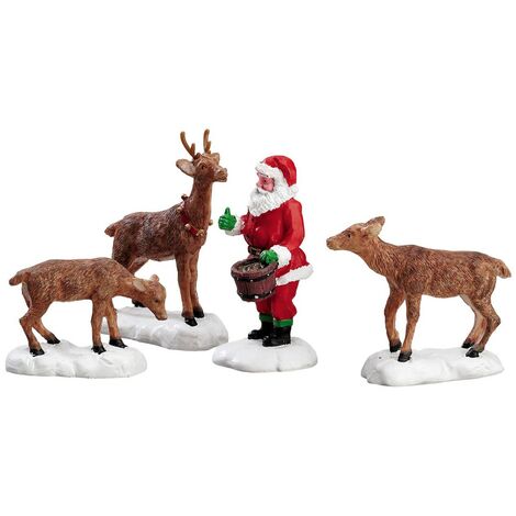 Santa Feeds Reindeer Set of 4 Cod. 52146