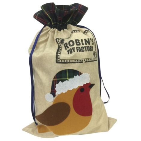 Santa Sack 85 cm Tall Robins Toy Factory Presents Festive