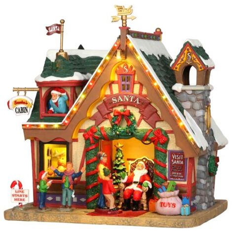 Santa's Cabin mit 4,5V-Adapter Art.-Nr. 35554