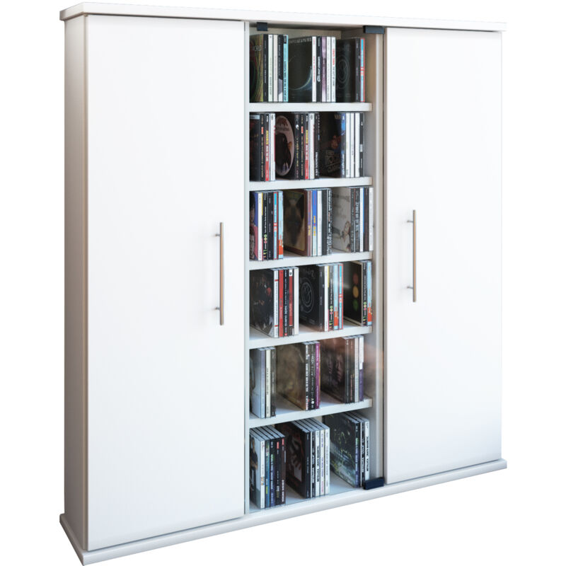 Ebuy24 - Holz Cd Dvd Stand Regal Santo Glastür
