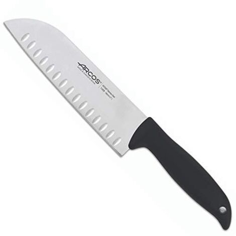 Santoku coltello Arcos Minorca 145900 in acciaio inox Nitrum e mango polipropilene con lama 18 cm in blister.