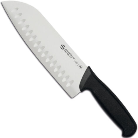 Santoku-Messer mit Kugelschliff zum Hacken SUPRA, Länge 200/340 mm