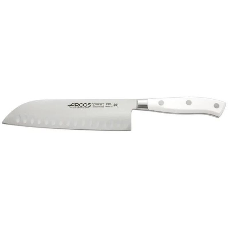 Santokumesser Arcos Riviera Blanc 233524 Aus Nitrumstahl, Mit Mango Aus Polyoxymethylen Und 18 Cm Klinge Im Koffer.