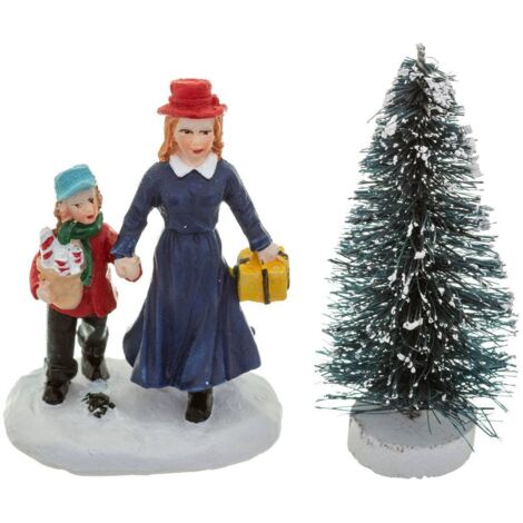 Santón para el pueblo del árbol de Navidad y figuras a juego - Feeric lights & christmas