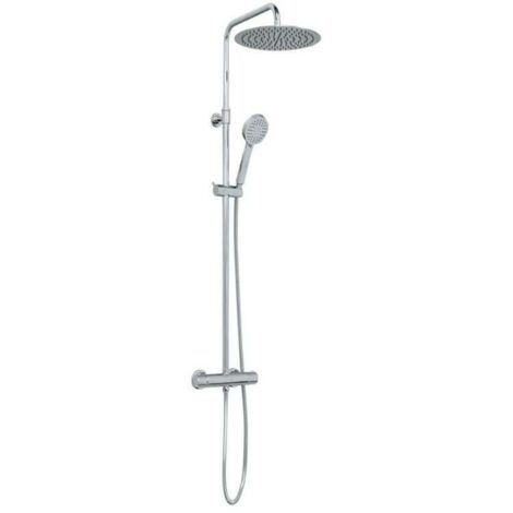 SANYCCES LOOP Rain Duschsystem mit Thermostat 30 cm, chrom