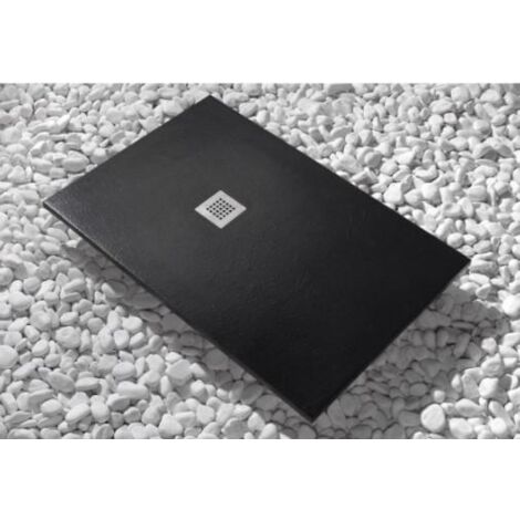 SANYCCES STRATO Plato Ducha Resina Negro - Medida: 90x80 cm - ref: PL301090080BM