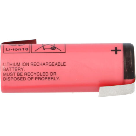 Sanyo UR18500Y 1300mAh Li-ion Akku mit Z-Lötfahne