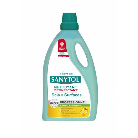 SANYTOL Désinfectant multi-usages Citron SANYTOL 5 l