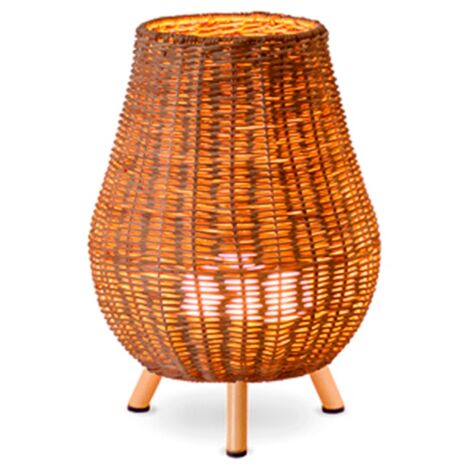 SAONA 30 cm Lampada da tavolo con batteria ricaricabile. Luce calda a LED. Prodotto in Spagna