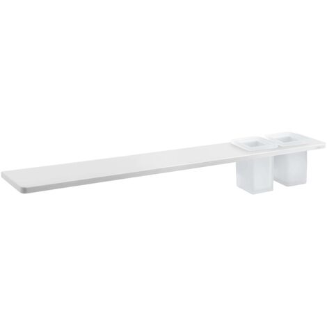 Sapho Abeline - Ablage mit Gläsern, 80 cm, weiß matt AE802-0101-01