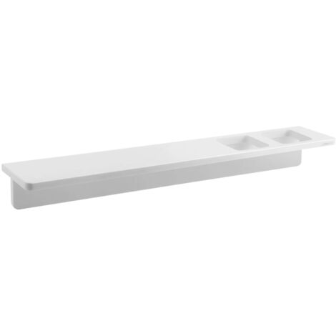 Sapho Abeline - Estante, longitud 60 cm, 2 orificios, blanco mate AE602-0101
