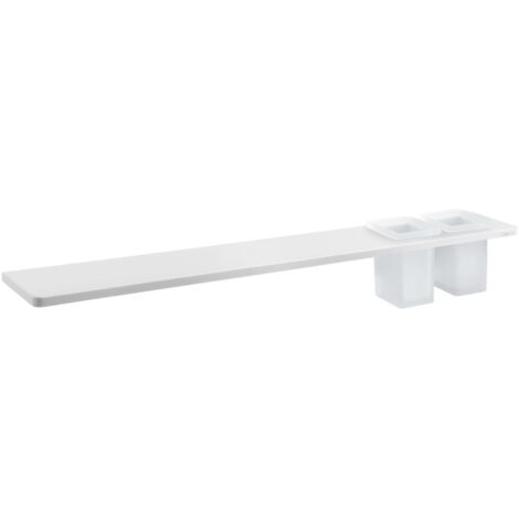 Sapho Abeline - Mensola con bicchieri, 80 cm, nero opaco AE802-0101-01