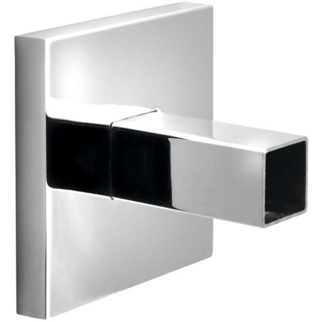 Sapho Accesorios - Adaptador cuadrado para conexión directa del cable a la pared, acero inoxidable ER140
