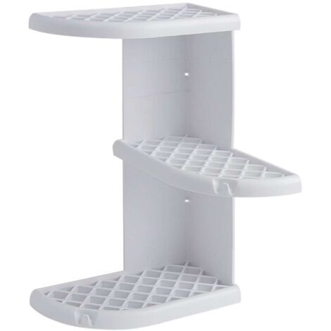 Sapho Accesorios de baño Gedy - Estante esquinero para ducha Oscar 23x38x23 cm, blanco 8579
