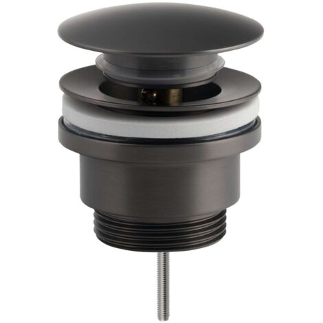 Sapho Accesorios - Desagüe de lavabo, Click Clack, gun metal CV1002GM