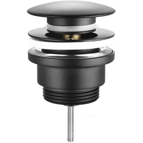 Sapho Accesorios - Desagüe de lavabo, Click Clack, negro CV1002B
